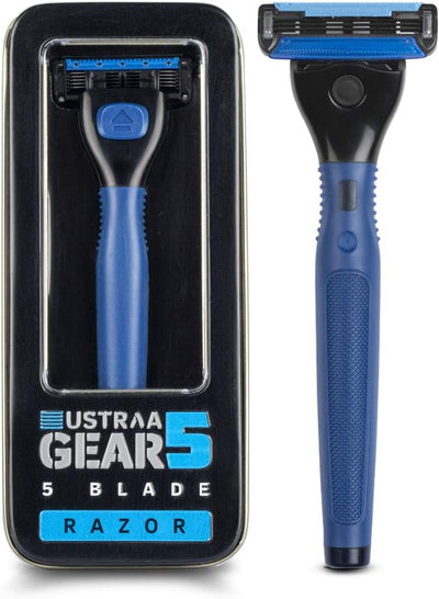Ustra Gear5 Blade Razor for Men's Grooming - Precision Shave