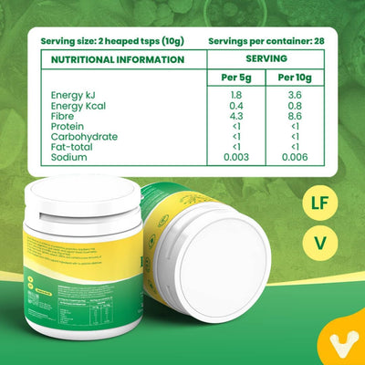 Valeo Gut Revive Powder - Psyllium Husk, Prebiotics & Probiotics - 280g - Image 8