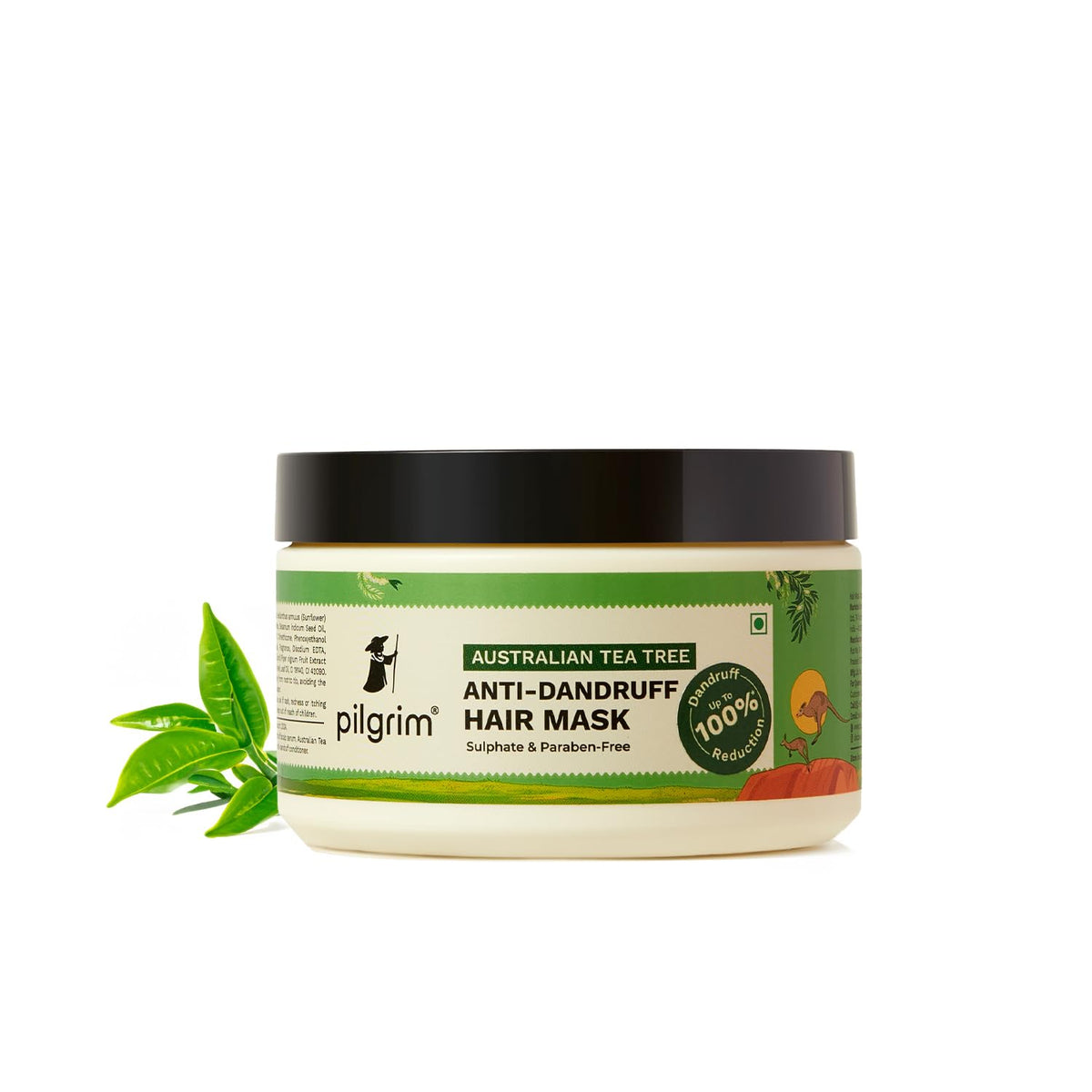 Pilgrim Tea Tree Anti-Dandruff Hair Mask, 200ml - Image 2