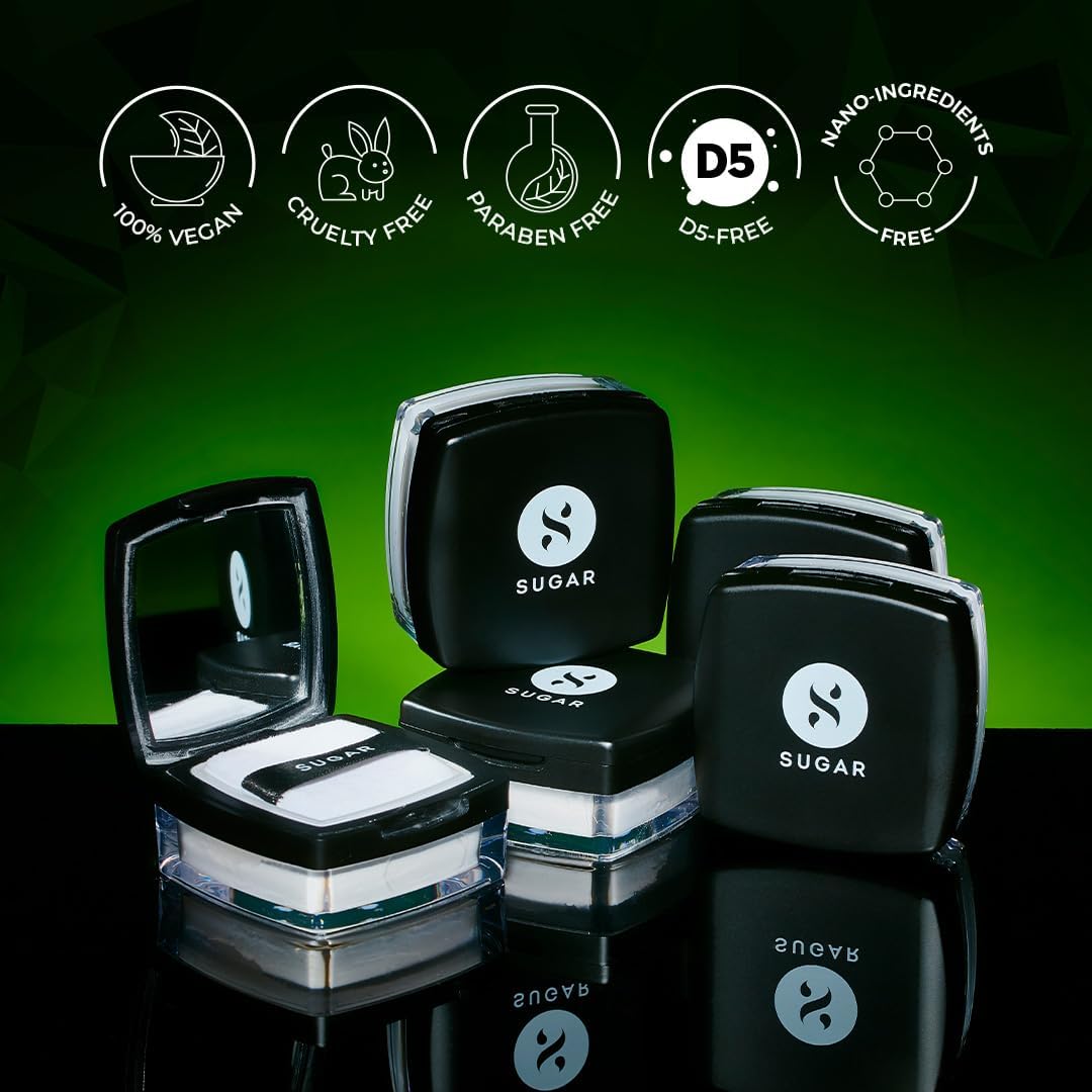 Sugar Cosmetics Translucent All Set To Go Powder - 15g - Image 5