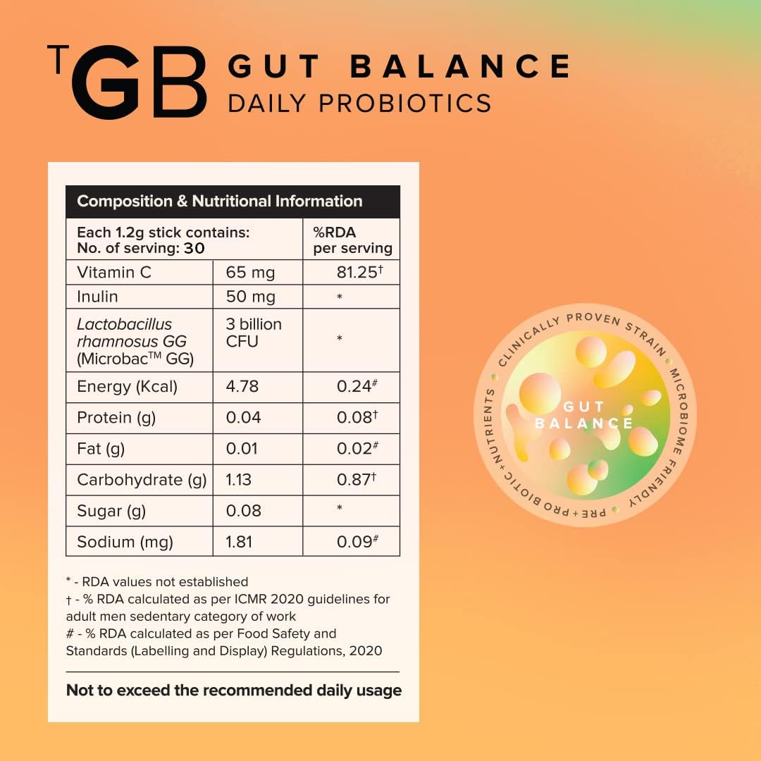 The Good Bug Gut Balance SuperGut Stick - Probiotics, Inulin, Vitamin C - 15 Days Pack - Image 8