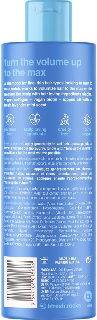 Bfresh Volumizing Shampoo with Niacin & Vegan Biotin - 355ml - Image 2