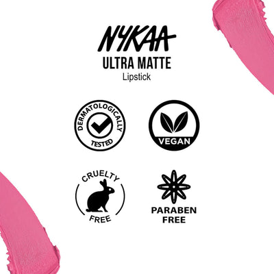 Nykaa Ultra Matte Lipstick Marilyn 10 - Rich Colour, 4.2g - Image 7