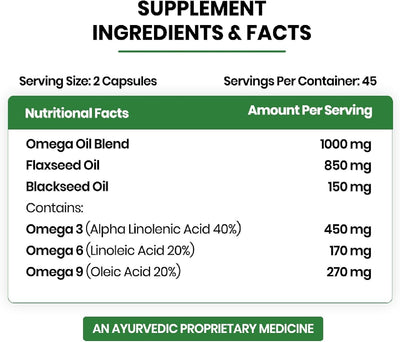 Himalayan Organics Vegan Omega 3 6 9 Supplement – 90 Veg Capsules - Image 2