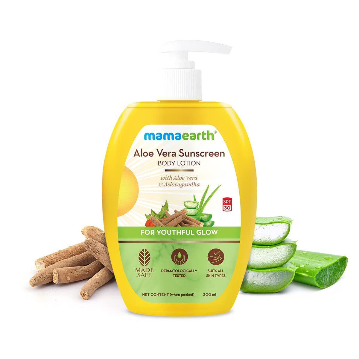 Mamaearth Aloe Vera Sunscreen Body Lotion, 300ml - Image 2