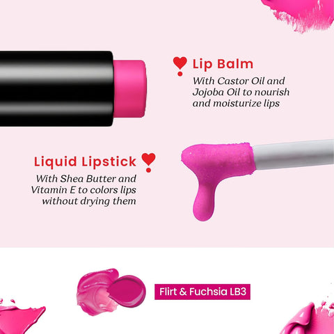 Color Cupid Lip Balm + lipstick Flirtfuchsia LB3