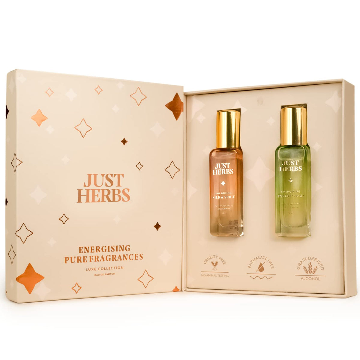 Just Herbs EDP Perfume Gift Set, Long Lasting Scent, 2x20ml - Image 2