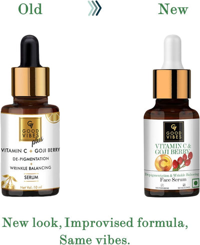 Good Vibes Vitamin C & Goji Berry Face Serum - Depigmentation & Wrinkle Balance, 10ml - Image 7
