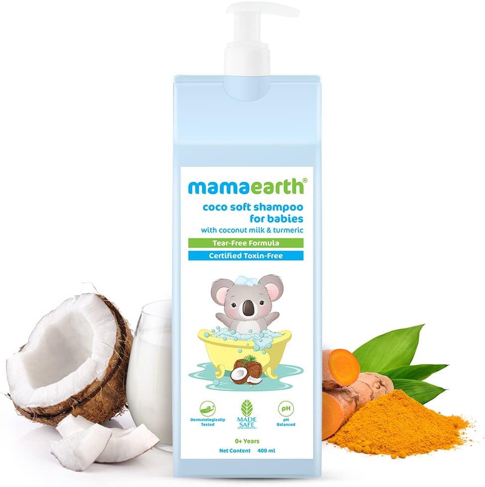 Mamaearth Baby Shampoo with Coconut Milk & Turmeric - 400ml - Image 2