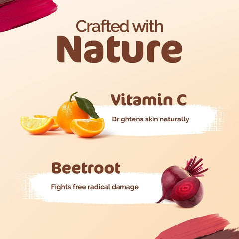 Mamaearth Nourishing Natural Lip Cheek & Eye Tint with Vitamin C & Beetroot 01 Beet Red 4 g