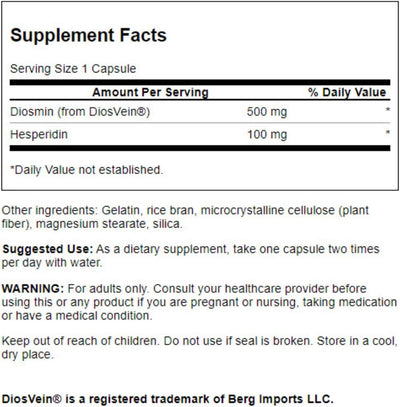SW Diosmin & Hesperidin Condition Support Capsules - 60 Capsules - Image 3