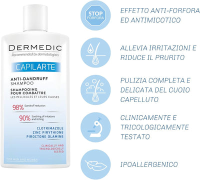 Dermedic Capilarte Anti-Dandruff Shampoo - 300ml - Image 3