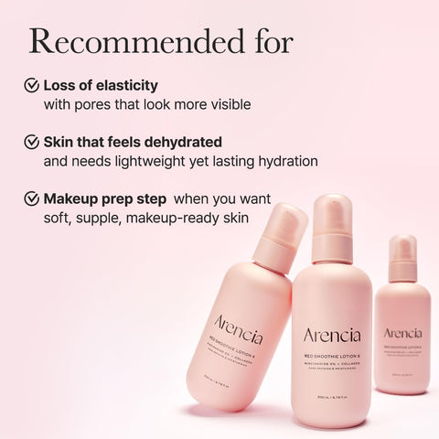 ARENCIA Red Smoothie Lotion 5, Face Moisturizer with Niacinamide 5%, Collagen, Peptide Complex, Hydrating Skin Care, 6.76 fl oz - Image 9