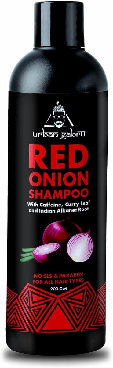 Urban Gabru Natural Onion Shampoo - Paraben & Sulphate Free, 200g