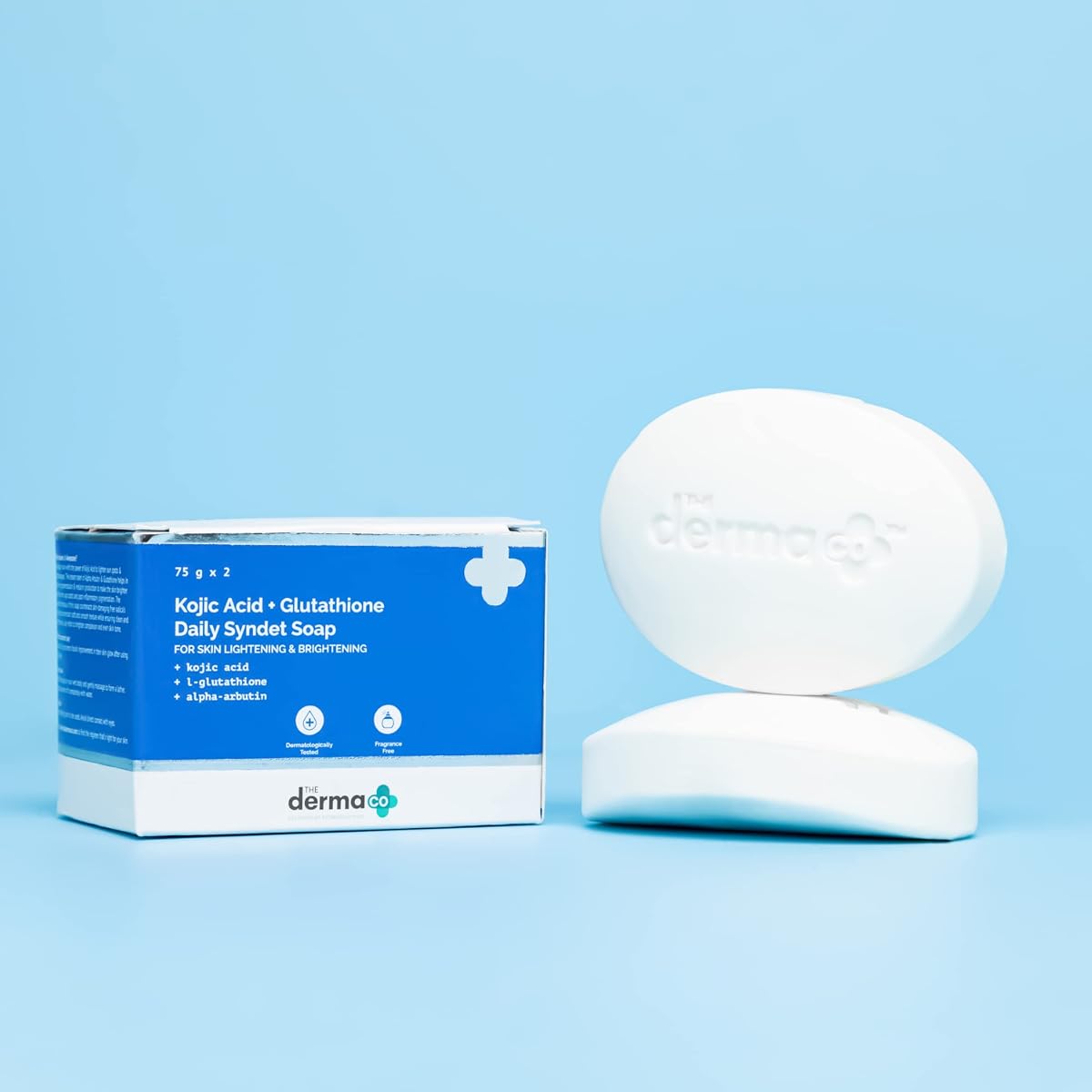 The Derma Co Kojic Acid + L-Glutathione Daily Syndet Soap - 75g x 2 - Image 2