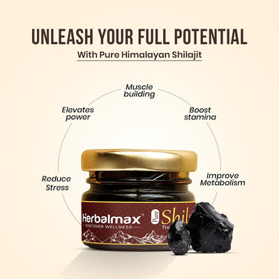 Herbal Max Pure Himalayan Shilajit Resin - Ayurvedic, Fulvic Acid Enriched, 20g - Image 8
