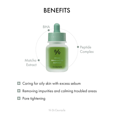 Dr.Ceuracle Vegan Bha&Matcha Ampoule 30Ml
