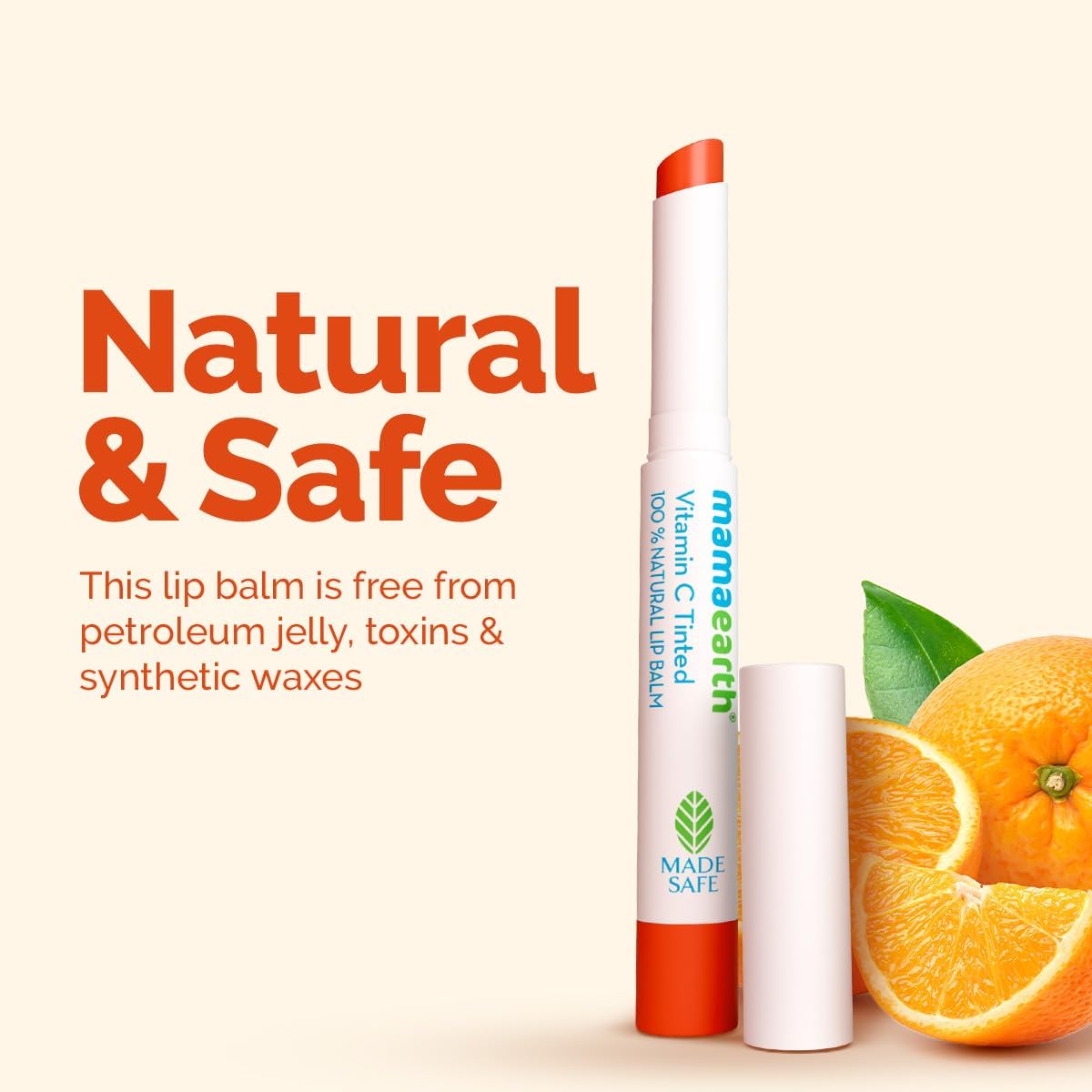 Mamaearth Vitamin C Tinted Lip Balm - 100% Natural, 2g Blister Pack - Image 8