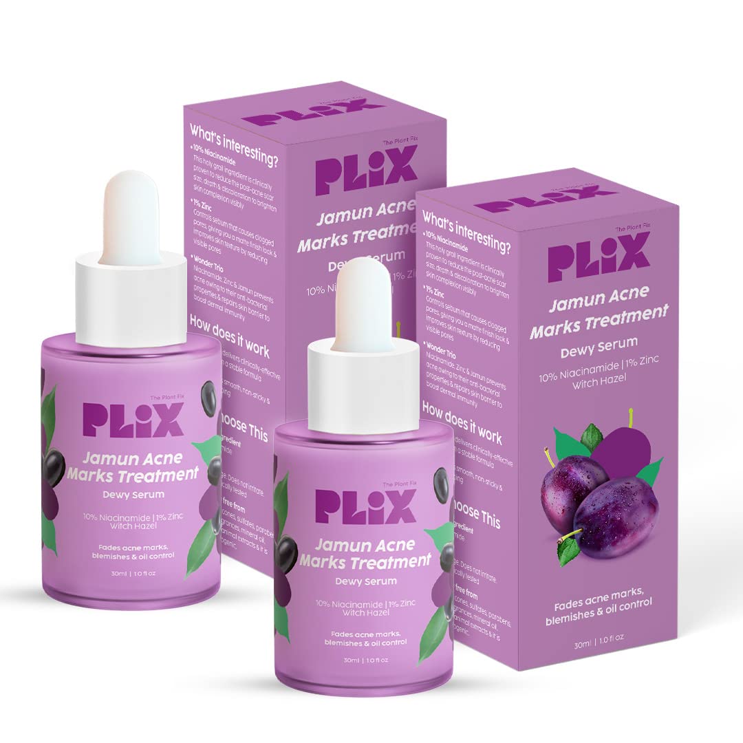 Plix Face Serum with 10% Niacinamide & Jamun - 30ml (Pack of 2)