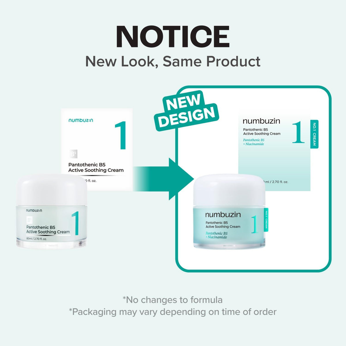 Numbuzin Pantothenic Active Soothing Cream - Face Moisturiser, 50ml - Image 2