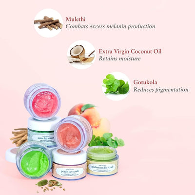 Just Herbs Ayurvedic Rose Lip Scrub & Lip Mask Duo - 30g - Image 4