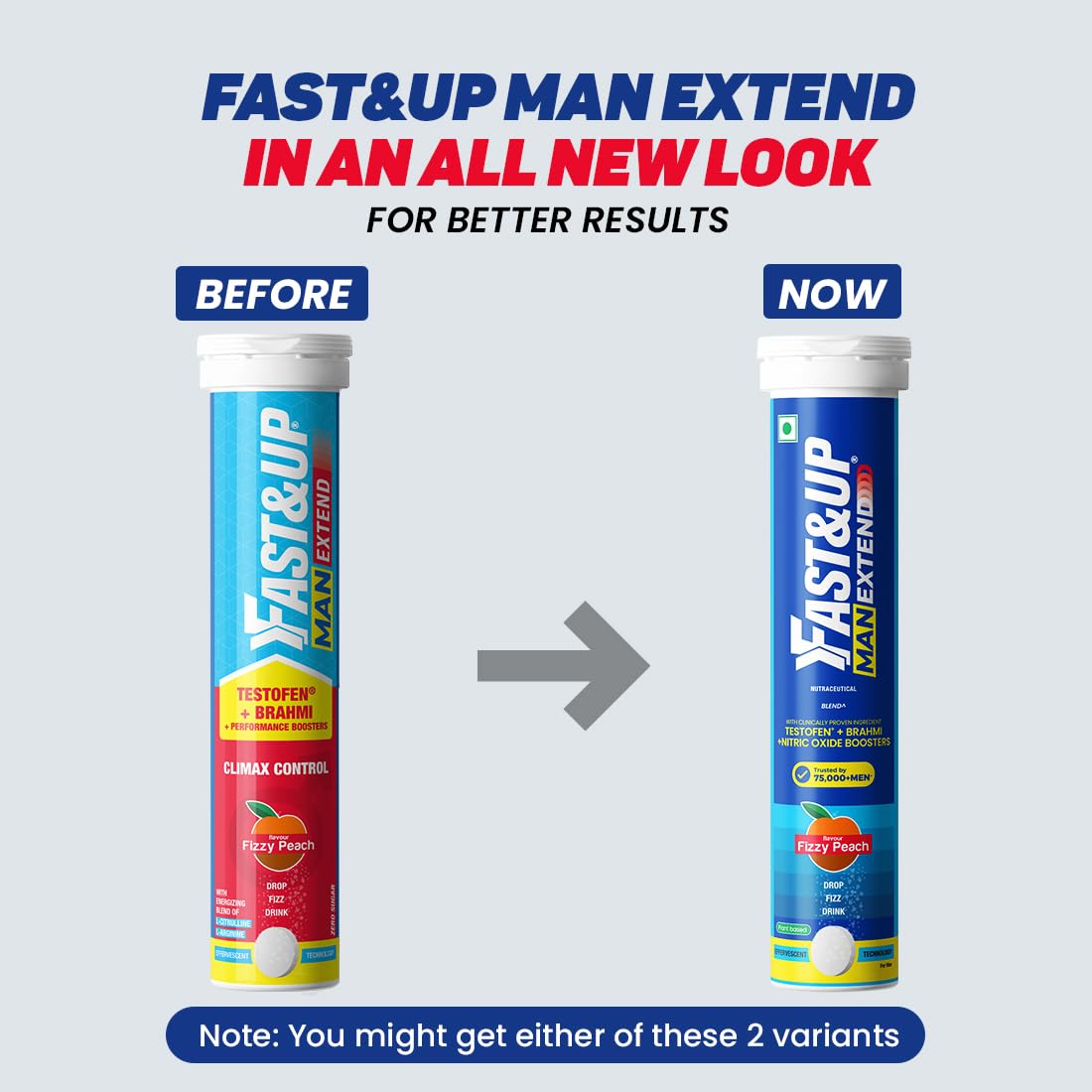Fast & Up Man Extend - Delay Climax Capsules, Peach Flavour - Image 2
