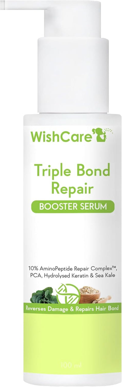 WishCare Triple Bond Repair Booster Hair Serum - 10% AminoPeptide Complex - 100ml
