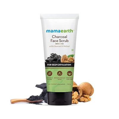 Mamaearth Charcoal Face Scrub - Masks & Exfoliators, 100 ml