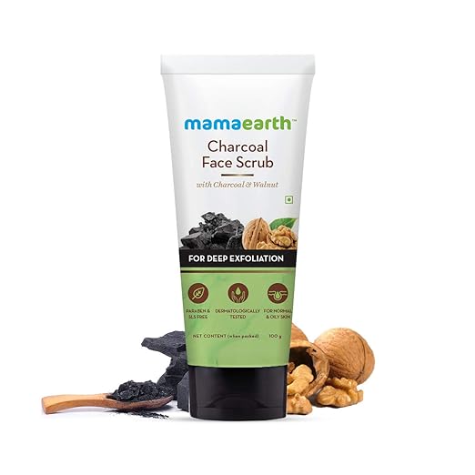 Mamaearth Charcoal Face Scrub - Masks & Exfoliators, 100 ml