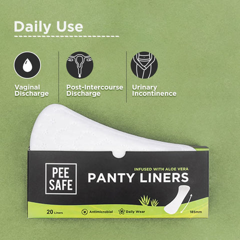 Pee Safe Aloe Vera Panty Liners XL 20N