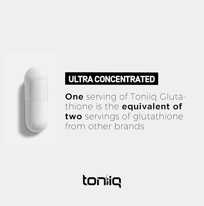 Toniiq Ultra High Strength Glutathione Capsules - 1000mg, 60 Count - Image 2