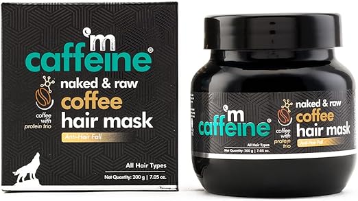 mCaffeine Naked & Raw Coffee Hair Mask - Hair Treatment - 200 gm - Image 2