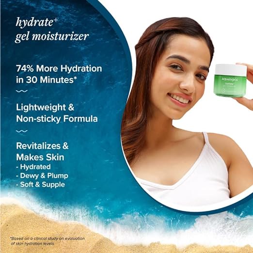 AQUALOGICA Hydrate+ Gel Face Moisturiser - 100g - Image 3