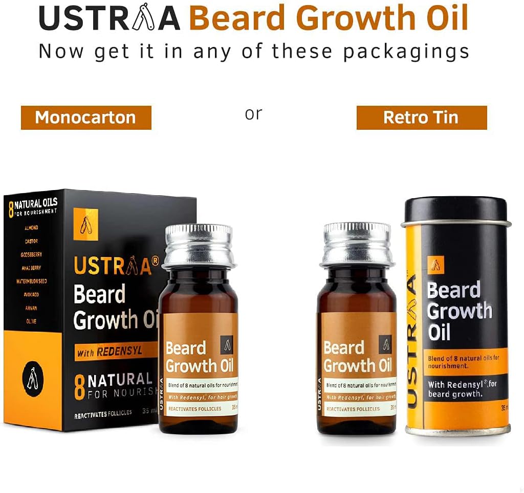 Ustraa Beard Growth Oil with Redensyl & Natural Oils, 35ml - Image 4