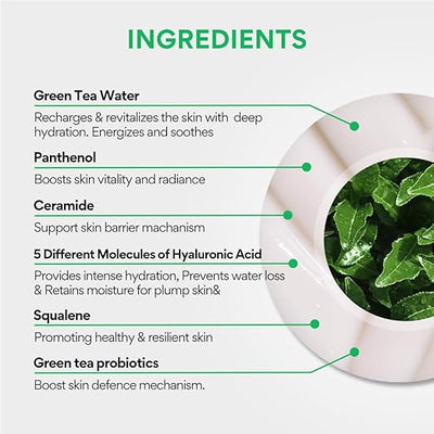 Innisfree Green Tea Seed Hyaluronic Face Moisturiser Cream, 50ml - Image 5