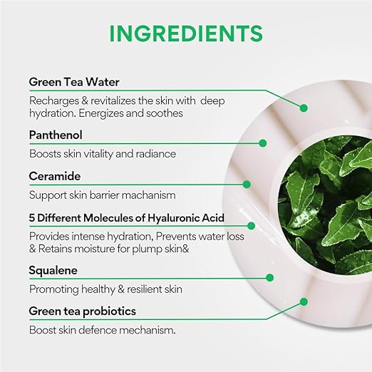 Innisfree Green Tea Seed Hyaluronic Face Moisturiser Cream, 50ml - Image 5