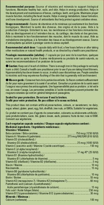 Ultimate Ultramin Men's Multivitamin - Non-GMO, Vegetarian Capsules - 60 Count - Image 3