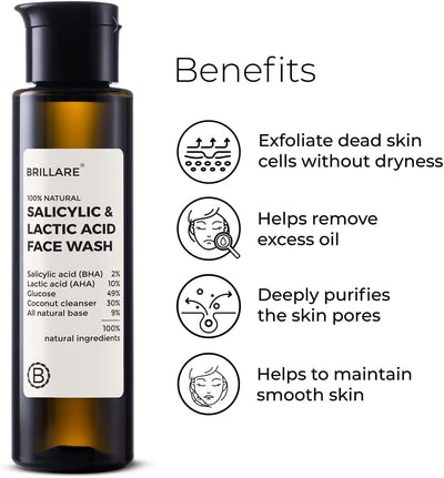 Brillaire Salicylic & Lactic Acid Face Wash - 100ml - Image 5