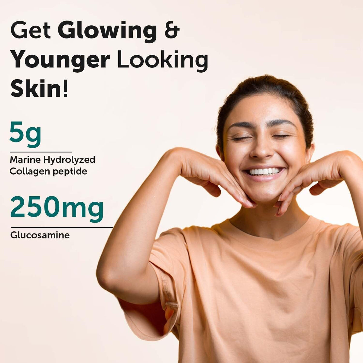 Neuherbs Skin Glow Marine Collagen Powder - Orange Flavour, 200g - Image 4