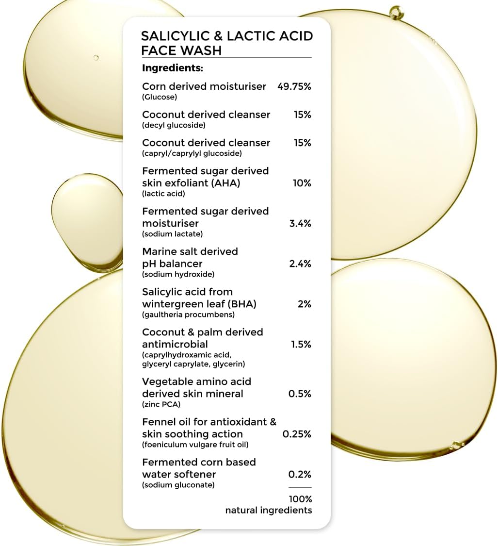 Brillaire Salicylic & Lactic Acid Face Wash - 100ml - Image 2