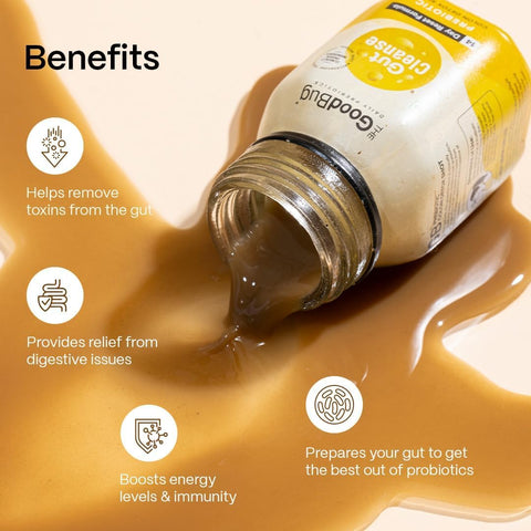 كبسولات تنظيف الأمعاء من ذا غود باغ | عبوة من 14 كبسولة | كبسولات لإزالة السموم | تُحسّن الهضم | تُحسّن صحة الأمعاء