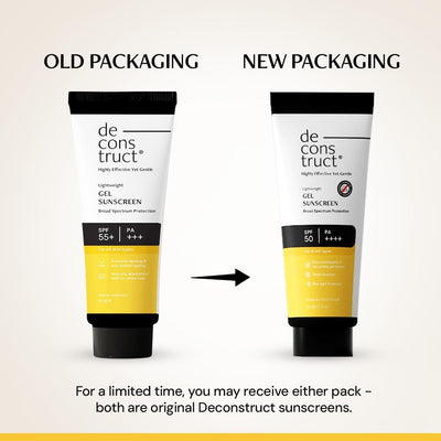 Deconstruct Gel Sunscreen SPF 55+ PA+++ - Water Resistant, 50g - Image 2