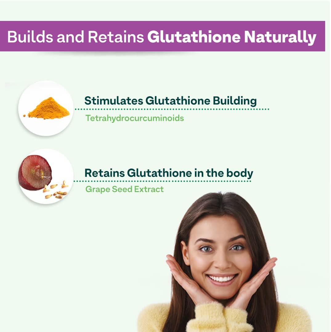 Oziva Plant Based Glutathione Builder - Skin Brightening Capsules, 60 Count - Image 3