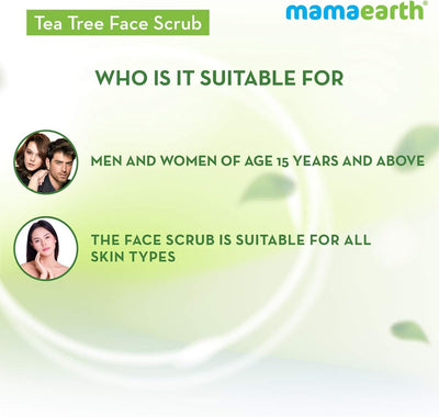 Mamaearth Tea Tree Face Scrub - Skin Purification, 100g - Image 5