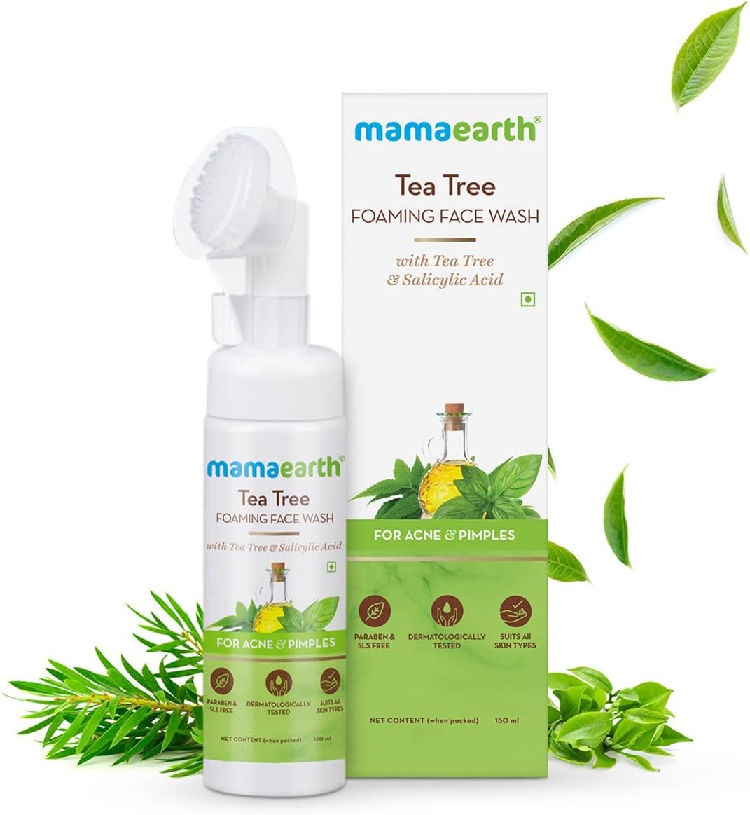 Mamaearth Tea Tree Foaming Face Wash with Salicylic Acid - 150ml - Image 2