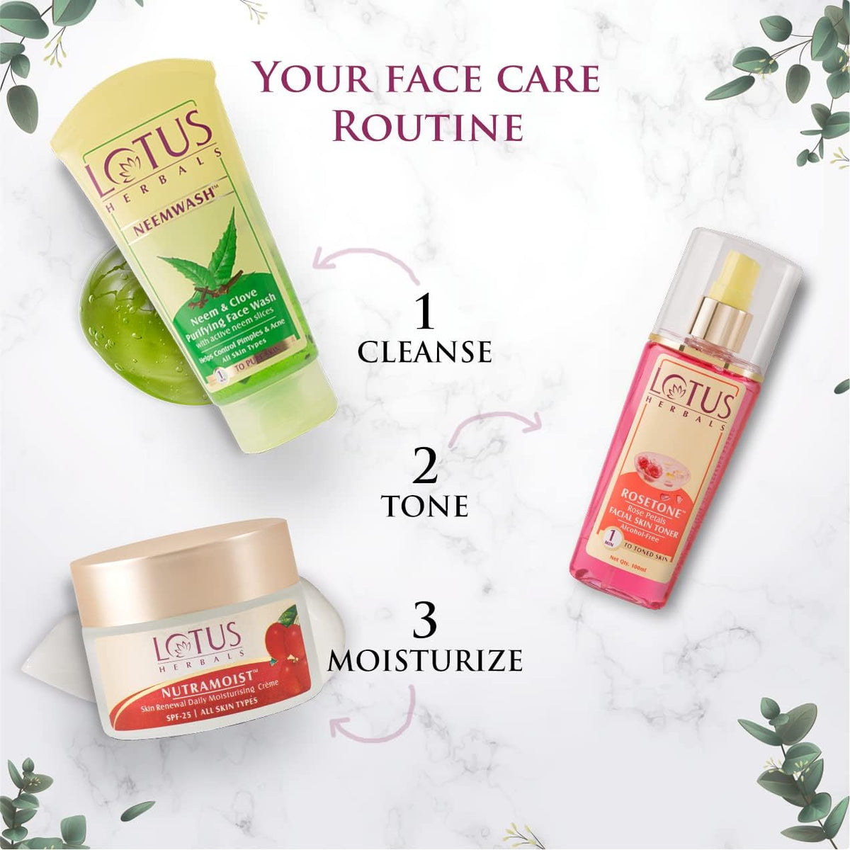 Lotus Herbals Rosetone Facial Skin Toner 100ml - Face Serum Treatment - Image 3