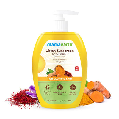 Mamaearth Ubtan Sunscreen Body Lotion with Natural Ingredients, 300 ml - Image 2