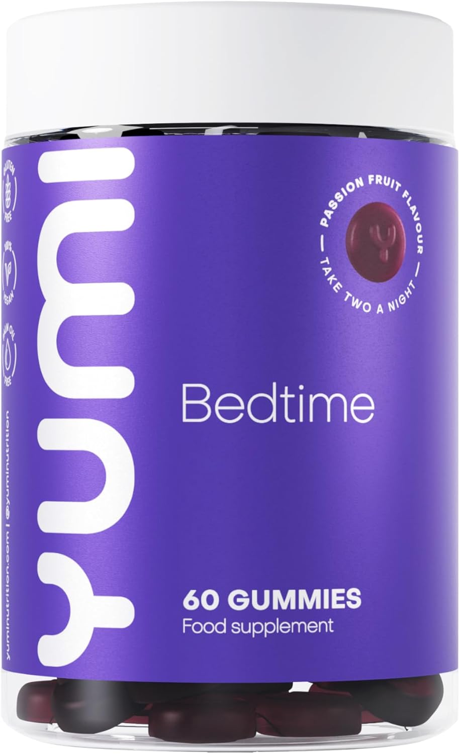 Yumi Bedtime Gummies - 5HTP Passion Fruit Flavour, 60 Count