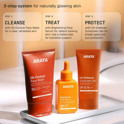 Arata SPF 50+ PA+++ Sunscreen Gel - Ultra Light, Water-Based, 50 ml - Image 5