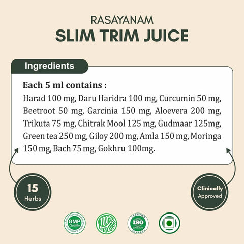 Rasayanam Slim Trim Juice 750 ML